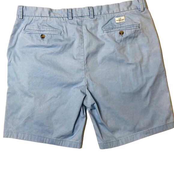 Vineyard Vines Light Blue White Marbling Flat Front Cotton Shorts Mens 40 - Picture 6 of 7